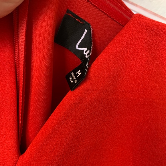 Lulu’s Red Strapless Jumpsuit - Picture 6 of 7